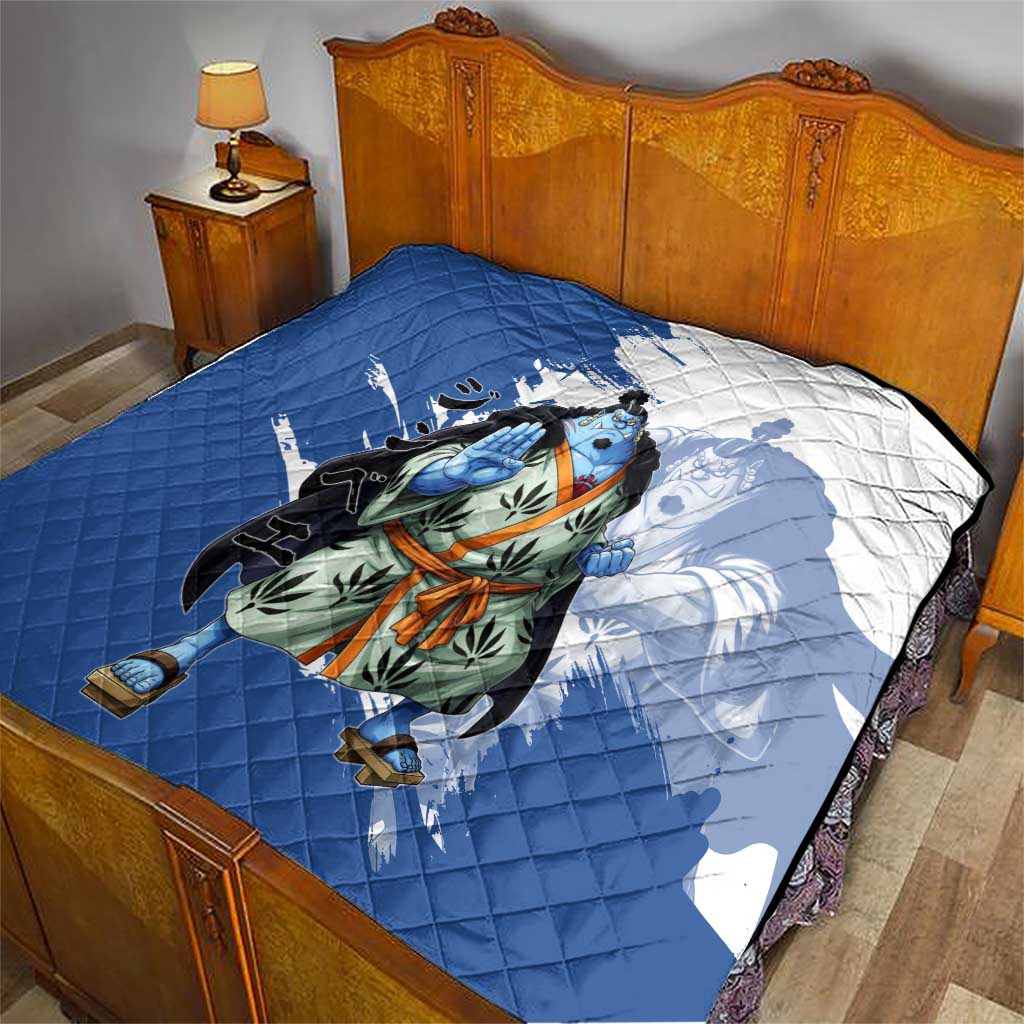 Jinbe One Piece Anime Quilt Japanese Samurai Illustration Graphic