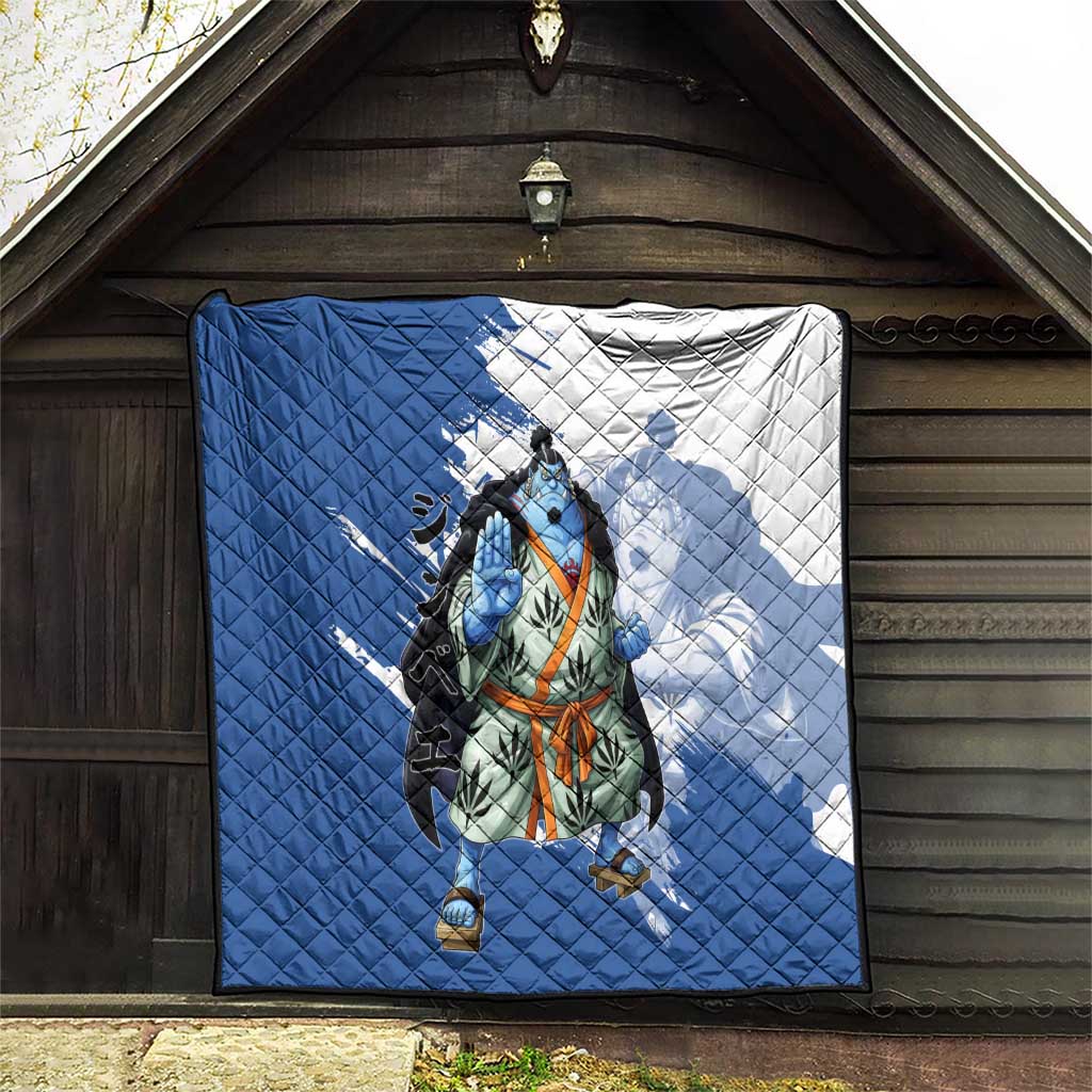 Jinbe One Piece Anime Quilt Japanese Samurai Illustration Graphic