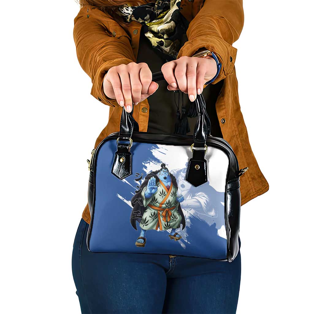 Jinbe One Piece Anime Shoulder Handbag Japanese Samurai Illustration Graphic