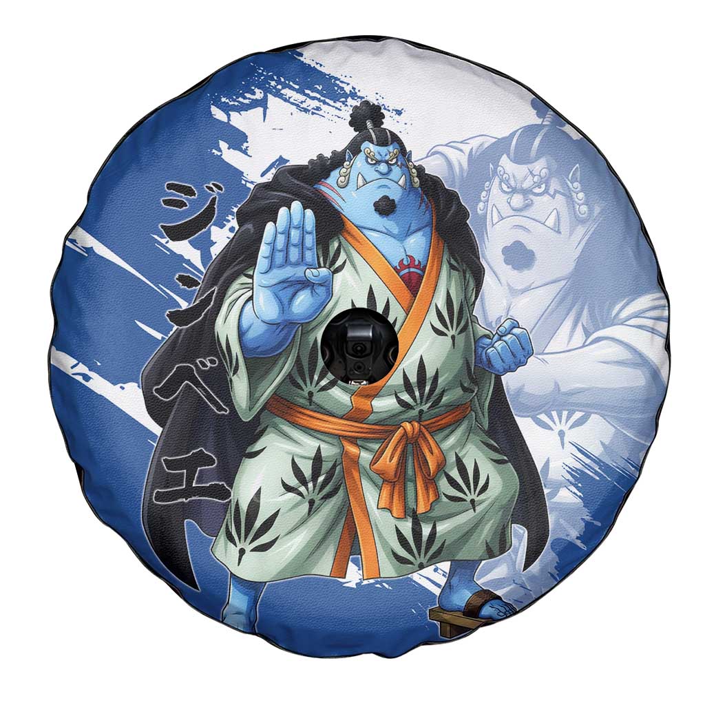 Jinbe One Piece Anime Spare Tire Cover Japanese Samurai Illustration Graphic