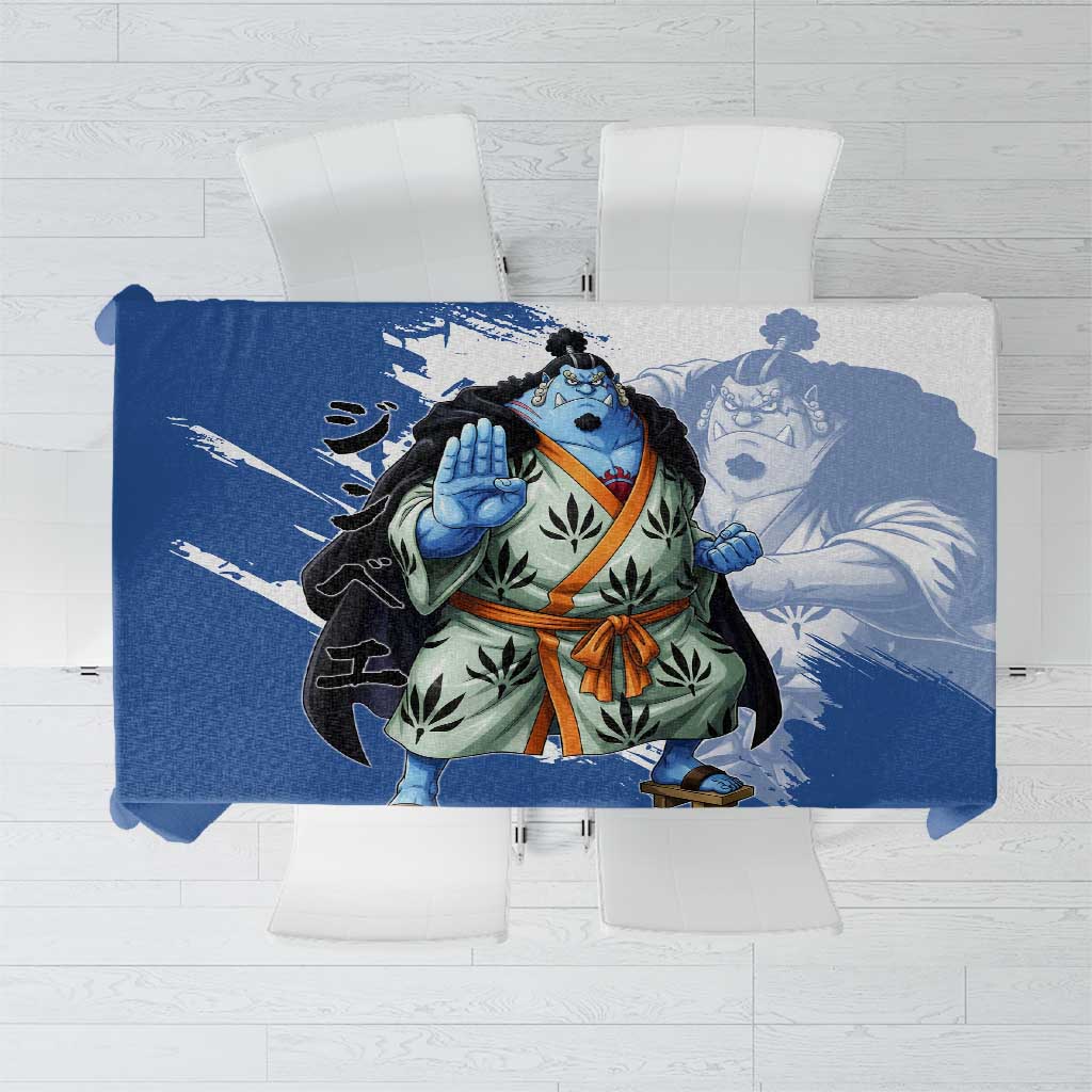 Jinbe One Piece Anime Tablecloth Japanese Samurai Illustration Graphic