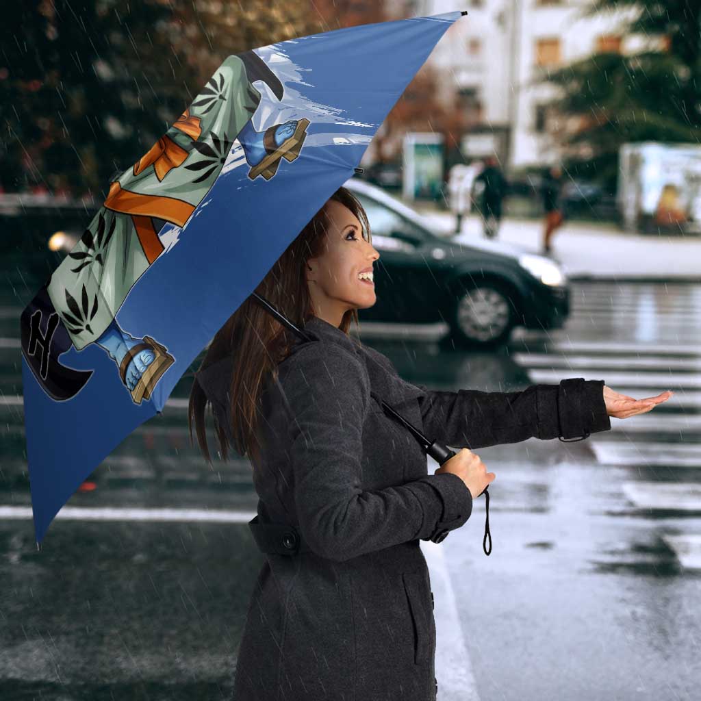 Jinbe One Piece Anime Umbrella Japanese Samurai Illustration Graphic