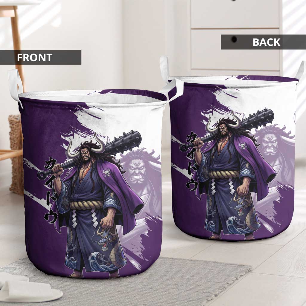 Kaido Anime Laundry Basket One Piece Oni Warlord Graphic