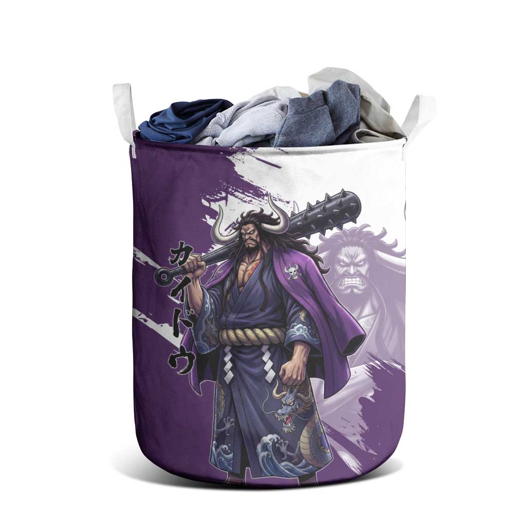 Kaido Anime Laundry Basket One Piece Oni Warlord Graphic