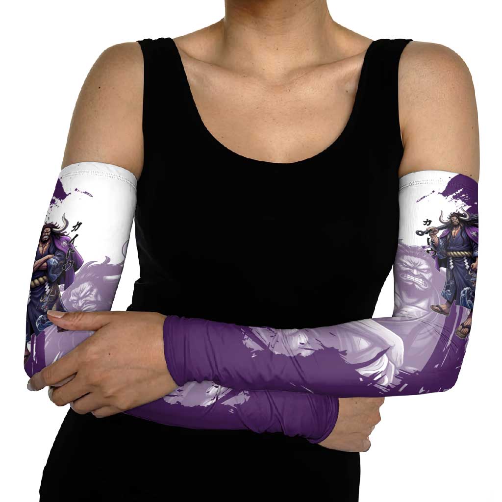 Kaido Anime Arm Sleeves One Piece Oni Warlord Graphic