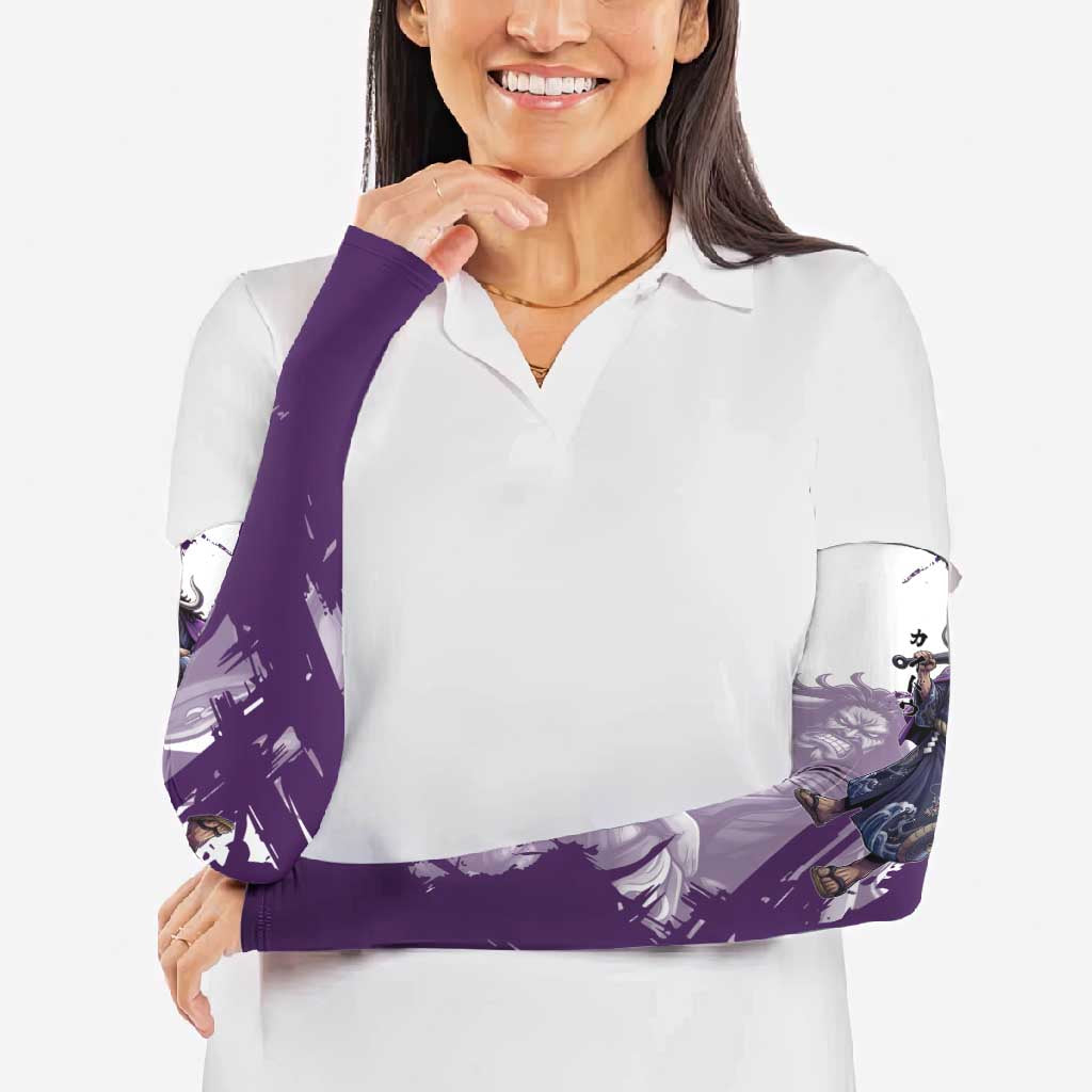 Kaido Anime Arm Sleeves One Piece Oni Warlord Graphic