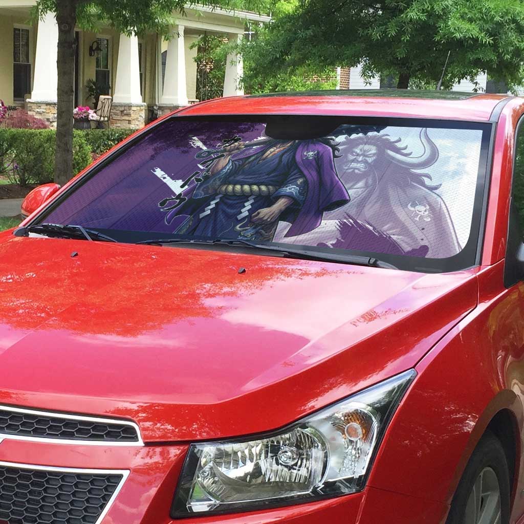 Kaido Anime Auto Sun Shade One Piece Oni Warlord Graphic