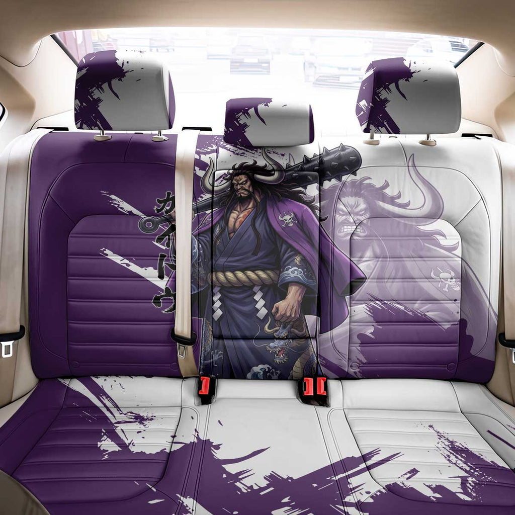 Kaido Anime Back Car Seat Cover One Piece Oni Warlord Graphic