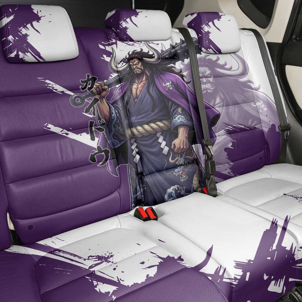 Kaido Anime Back Car Seat Cover One Piece Oni Warlord Graphic