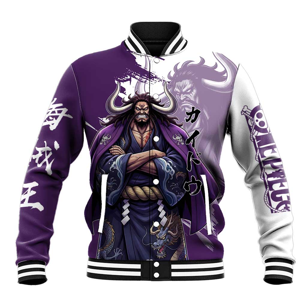 Kaido Anime Baseball Jacket One Piece Oni Warlord Graphic