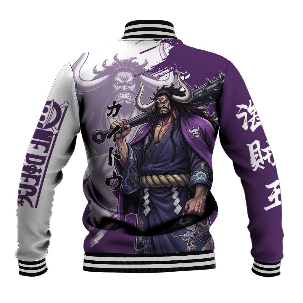 Kaido Anime Baseball Jacket One Piece Oni Warlord Graphic