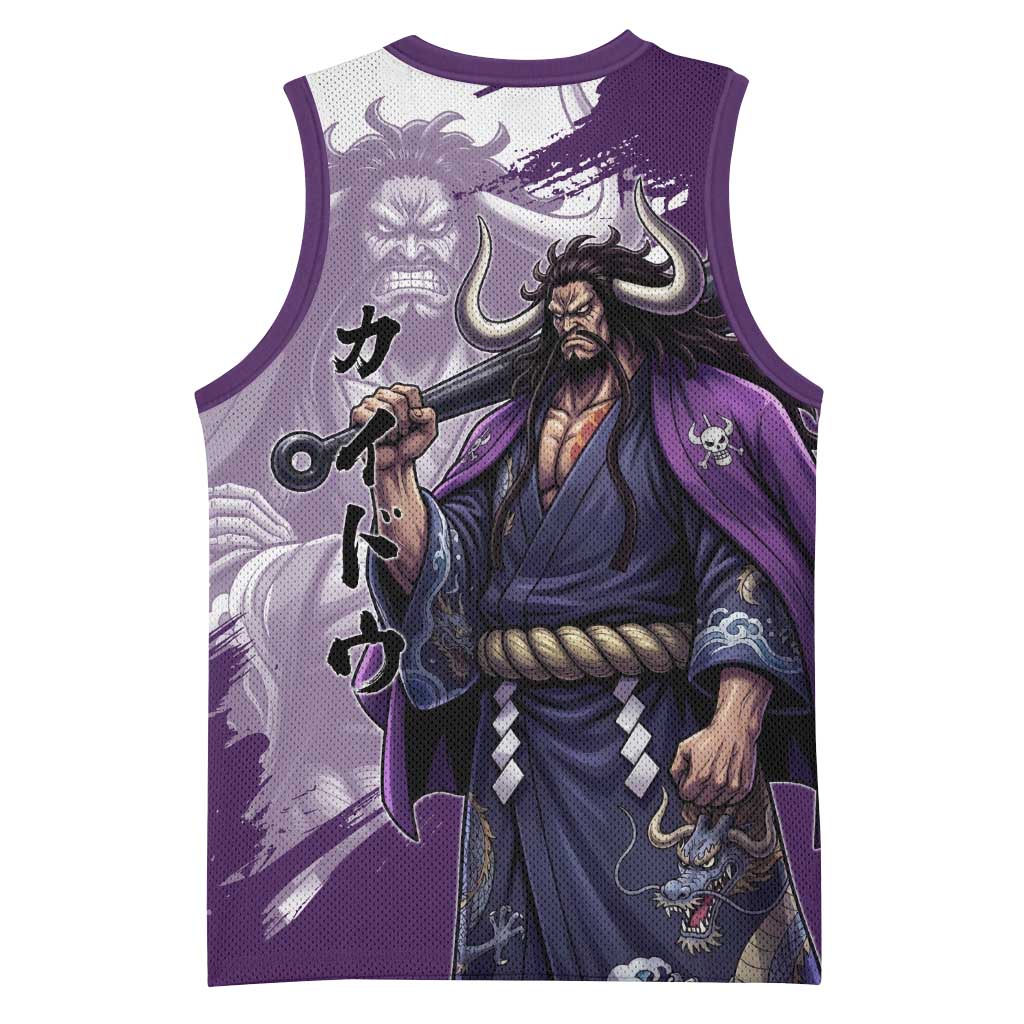 Kaido Anime Basketball Jersey One Piece Oni Warlord Graphic
