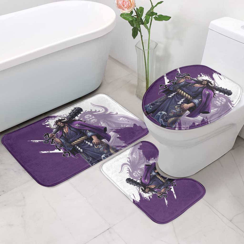 Kaido Anime Bathroom Set One Piece Oni Warlord Graphic