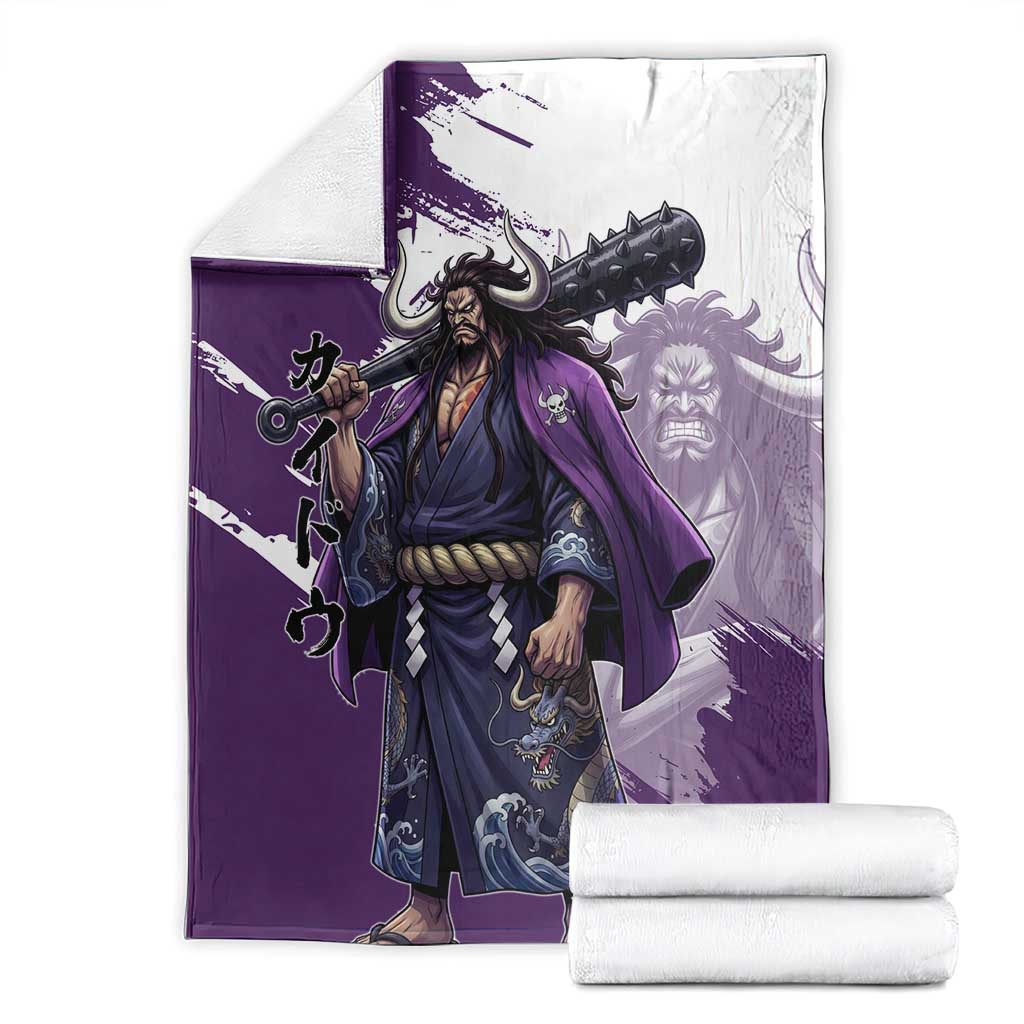 Kaido Anime Blanket One Piece Oni Warlord Graphic