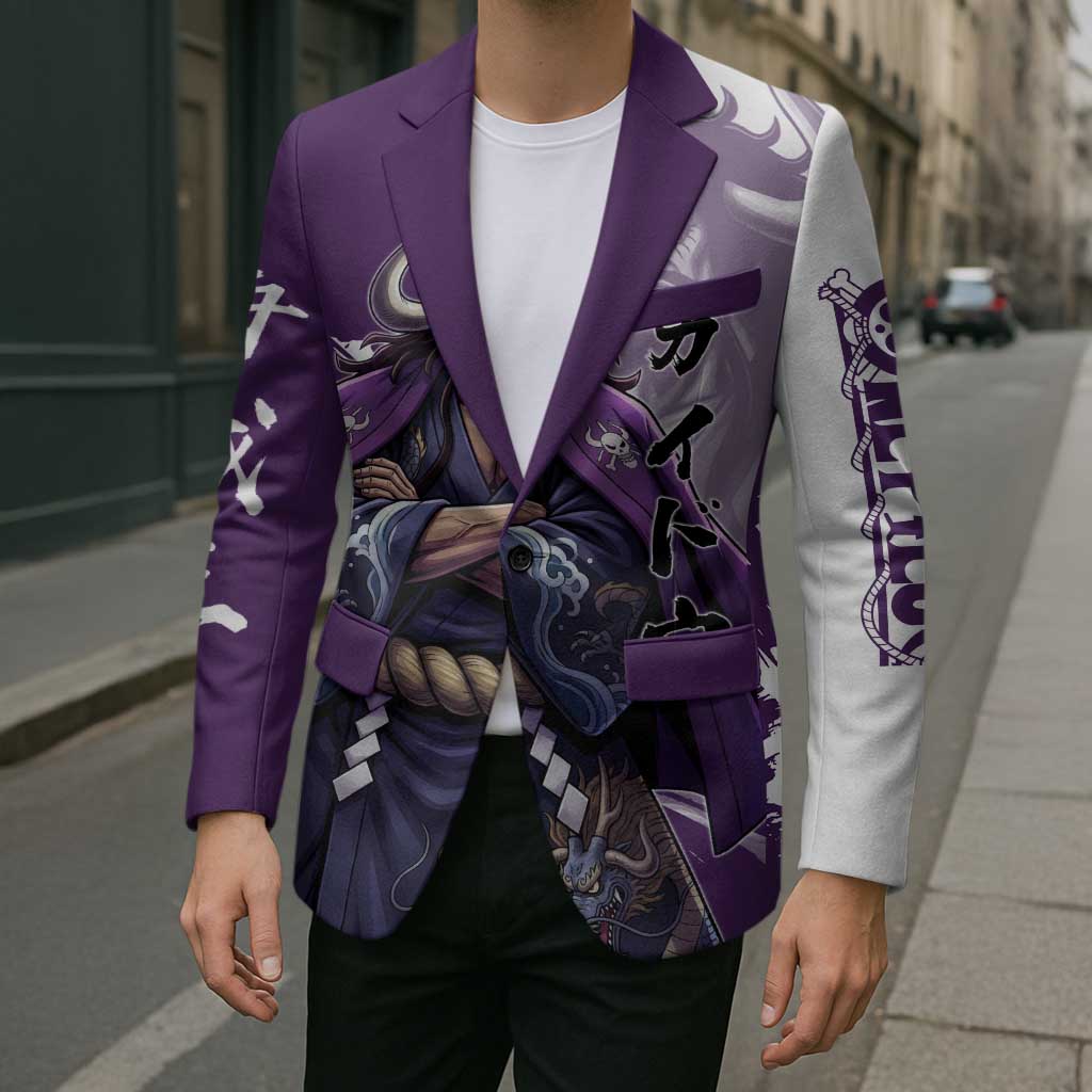 Kaido Anime Blazer One Piece Oni Warlord Graphic