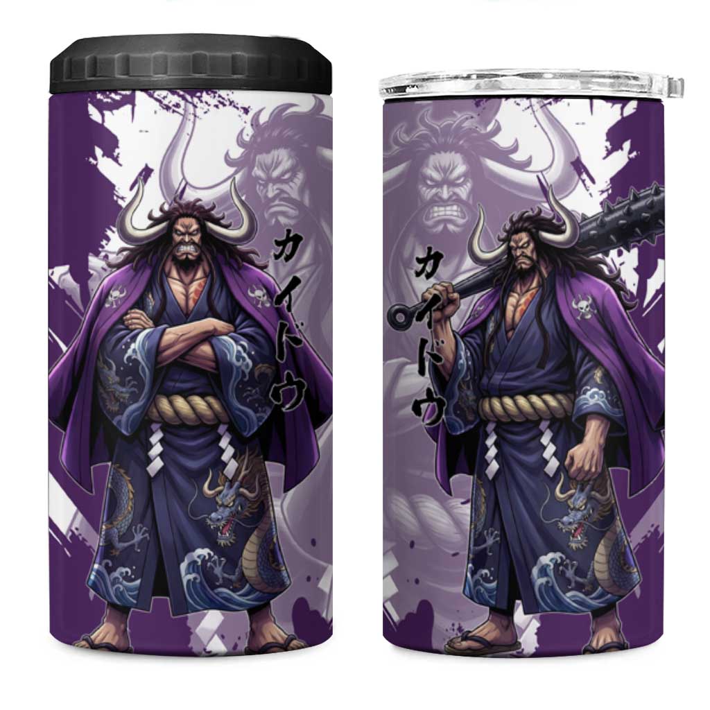 Kaido Anime 4 in 1 Can Cooler Tumbler One Piece Oni Warlord Graphic