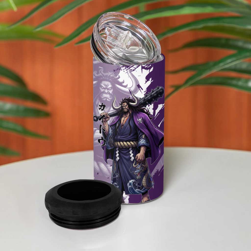 Kaido Anime 4 in 1 Can Cooler Tumbler One Piece Oni Warlord Graphic