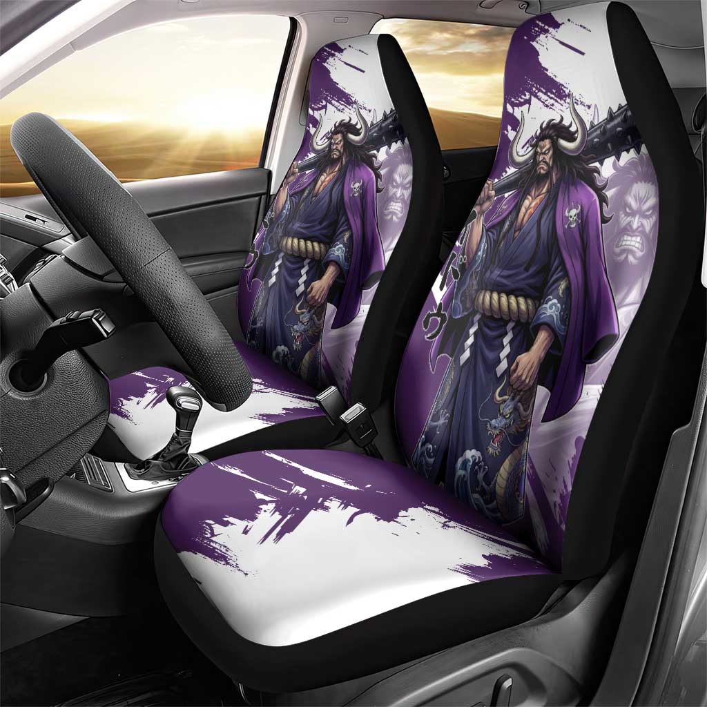 Kaido Anime Car Seat Cover One Piece Oni Warlord Graphic