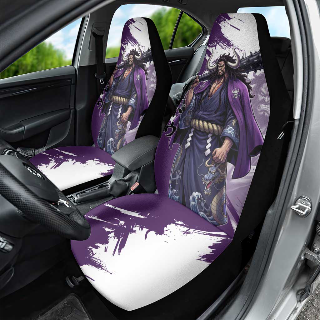 Kaido Anime Car Seat Cover One Piece Oni Warlord Graphic