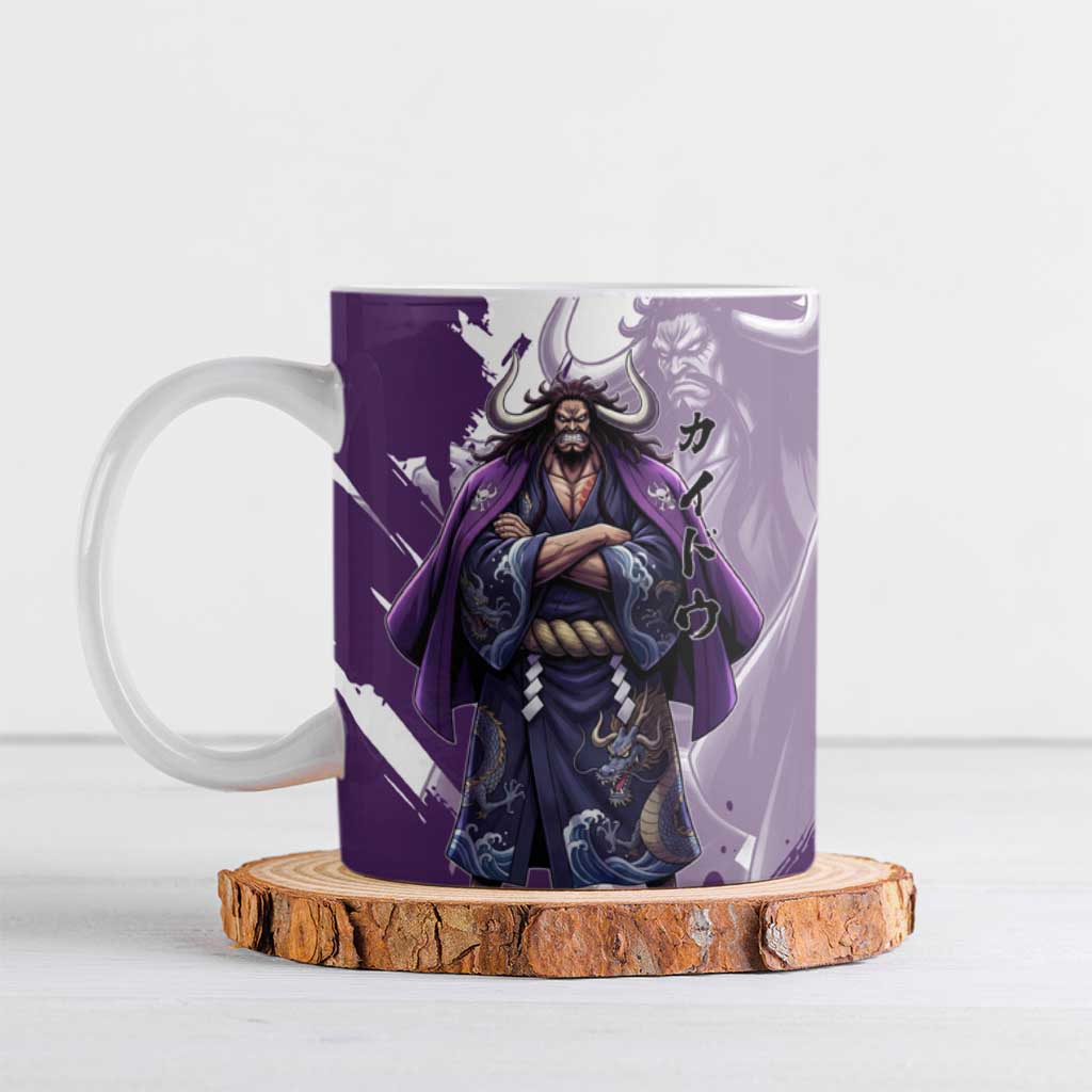 Kaido Anime Ceramic Mug One Piece Oni Warlord Graphic