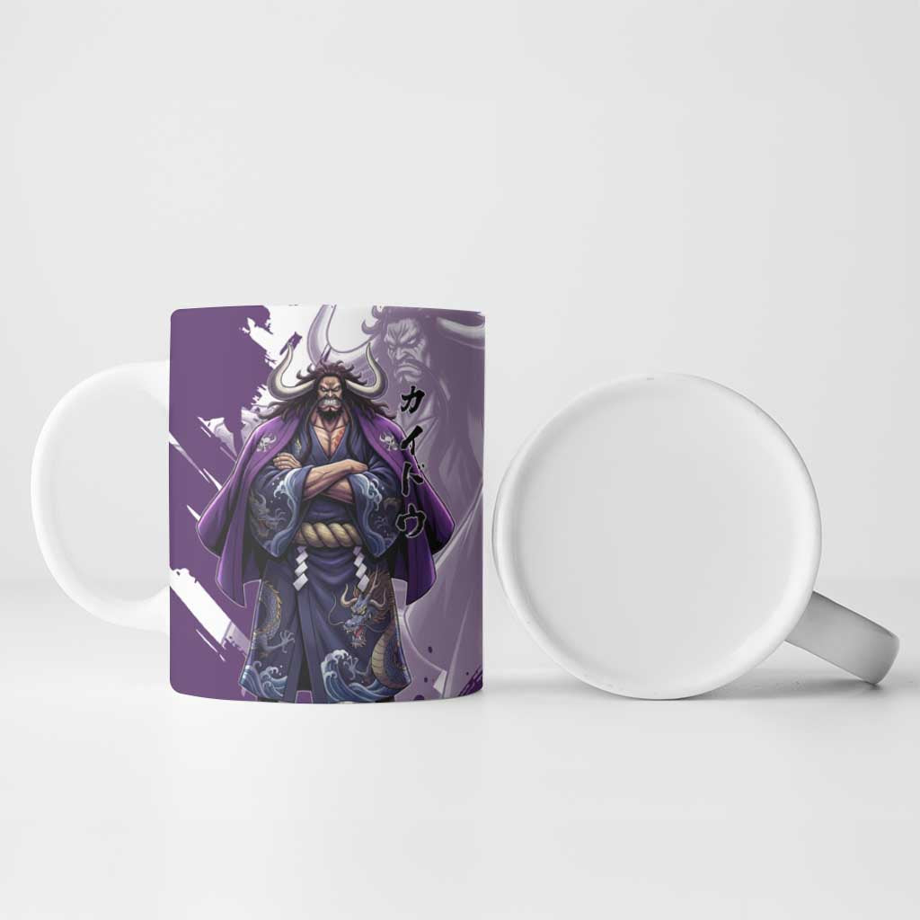 Kaido Anime Ceramic Mug One Piece Oni Warlord Graphic
