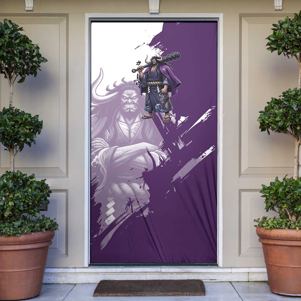 Kaido Anime Door Cover One Piece Oni Warlord Graphic