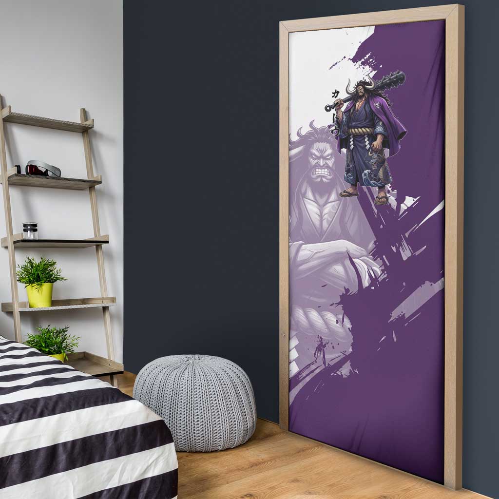 Kaido Anime Door Cover One Piece Oni Warlord Graphic
