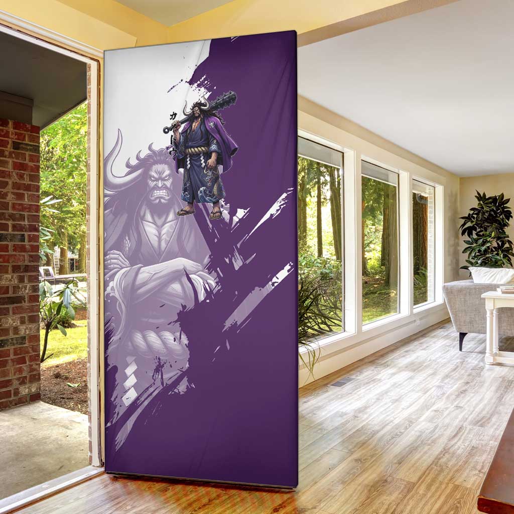 Kaido Anime Door Cover One Piece Oni Warlord Graphic