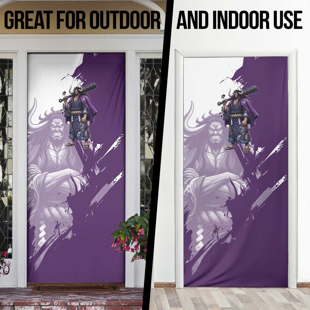 Kaido Anime Door Cover One Piece Oni Warlord Graphic