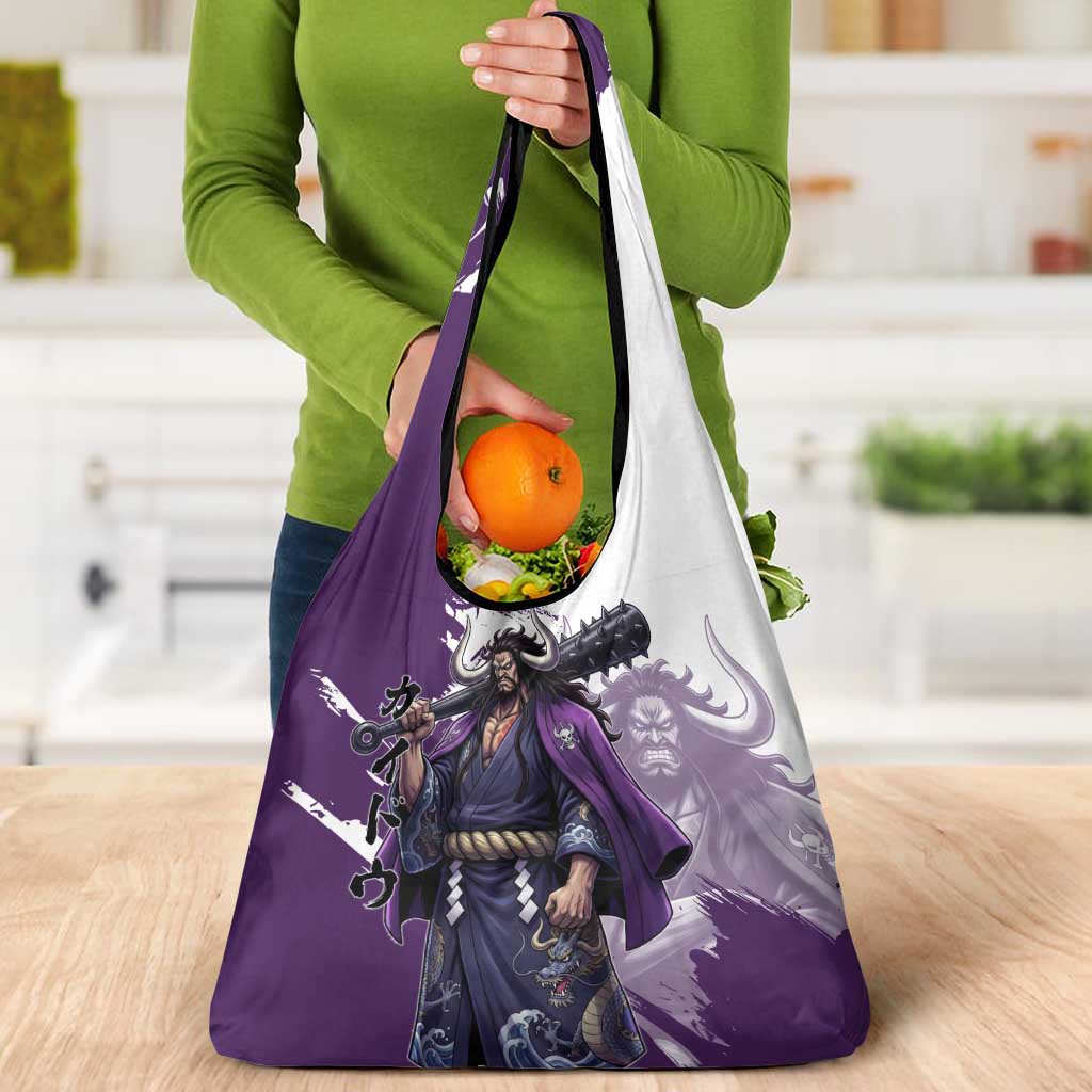 Kaido Anime Grocery Bag One Piece Oni Warlord Graphic