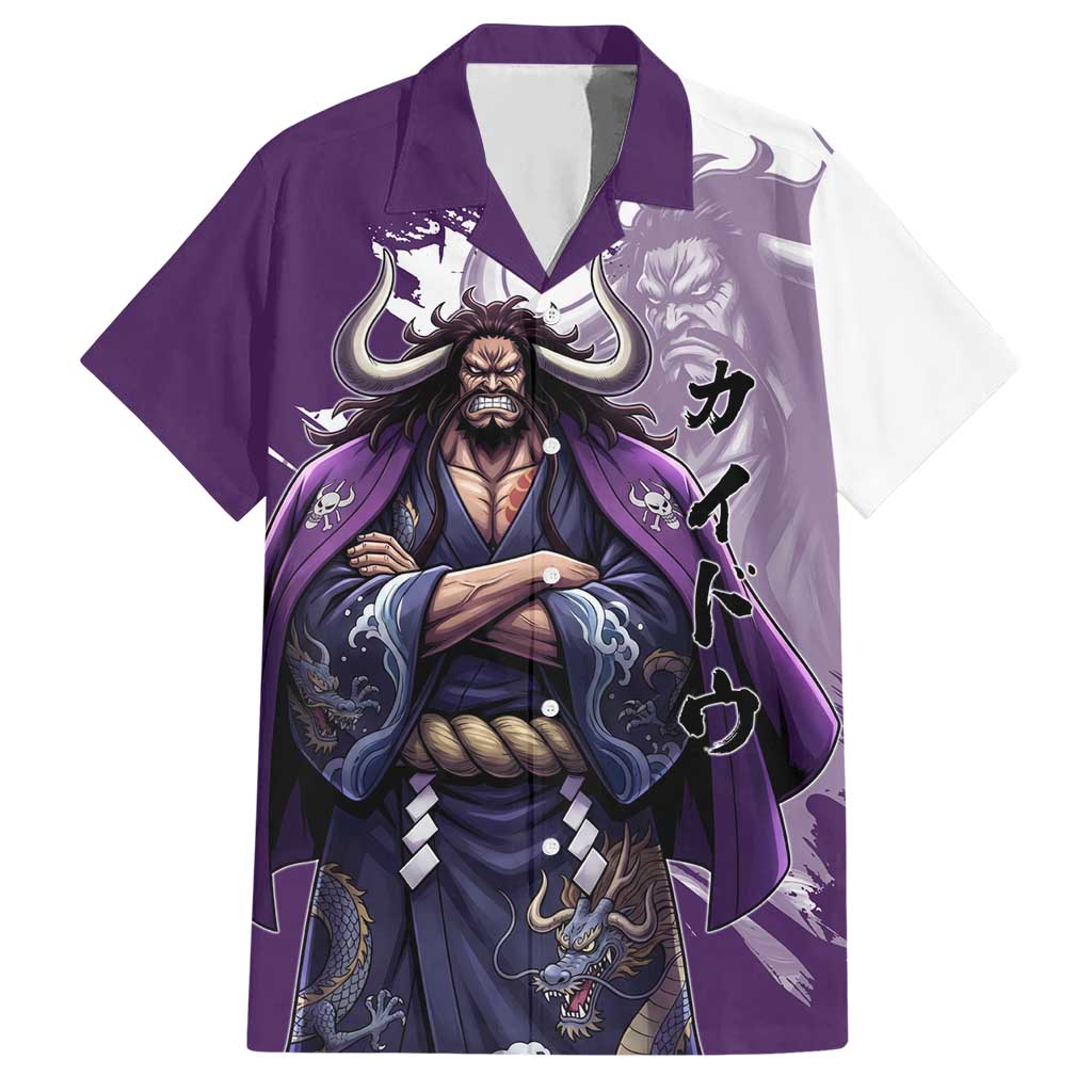 Kaido Anime Hawaiian Shirt One Piece Oni Warlord Graphic