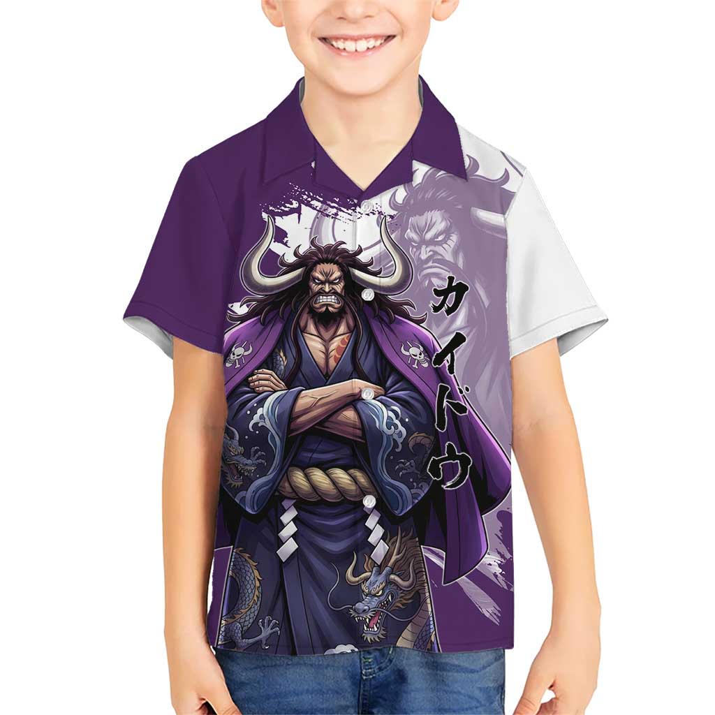 Kaido Anime Hawaiian Shirt One Piece Oni Warlord Graphic