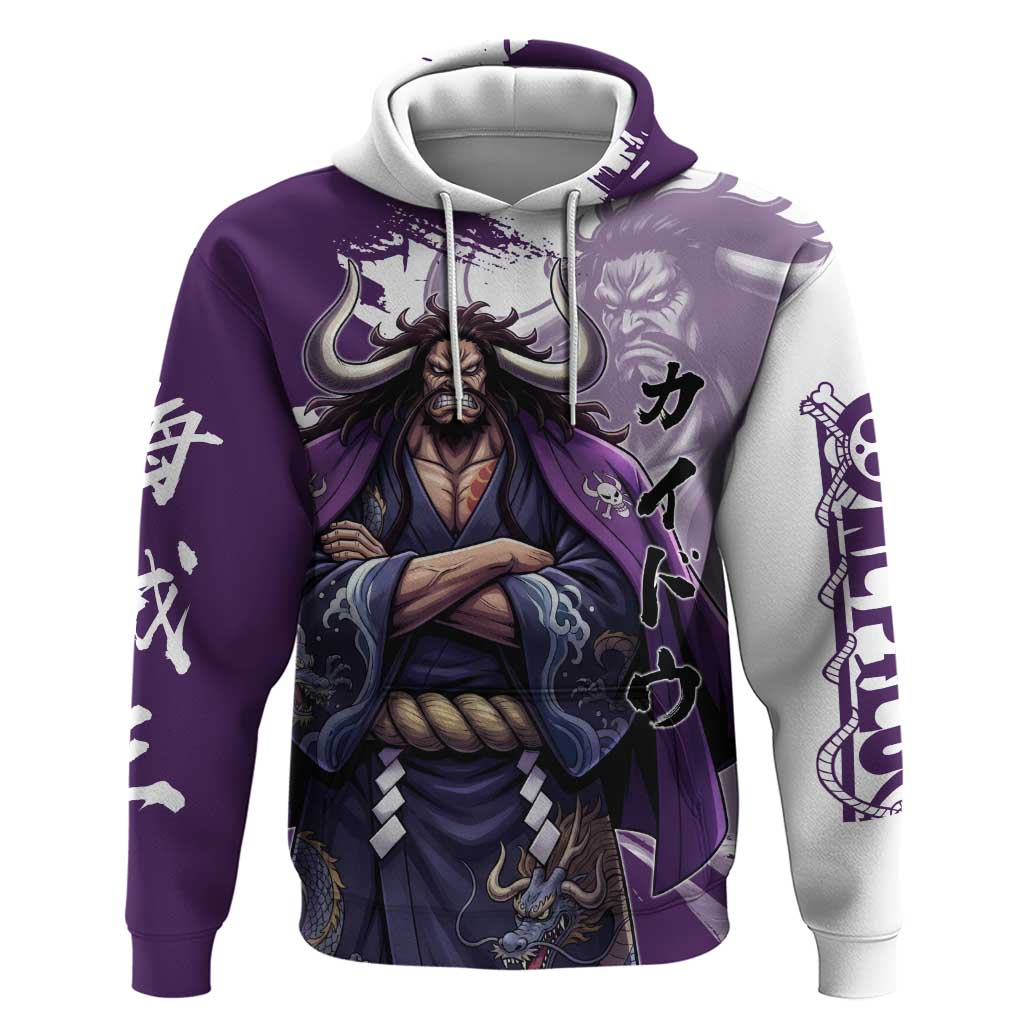 Kaido Anime Hoodie One Piece Oni Warlord Graphic