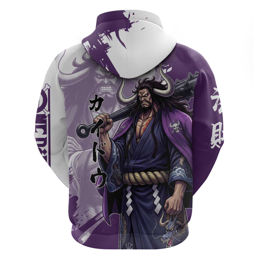 Kaido Anime Hoodie One Piece Oni Warlord Graphic