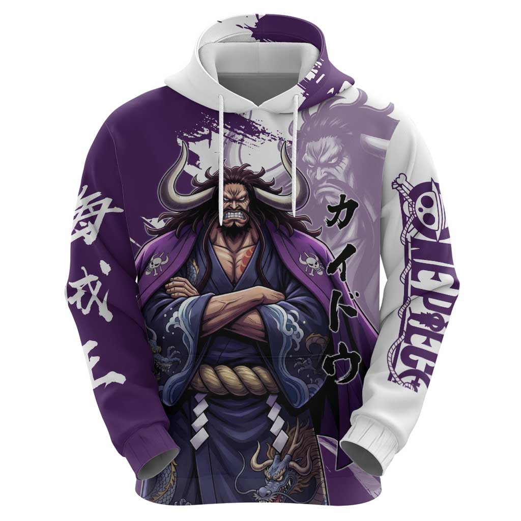 Kaido Anime Hoodie One Piece Oni Warlord Graphic