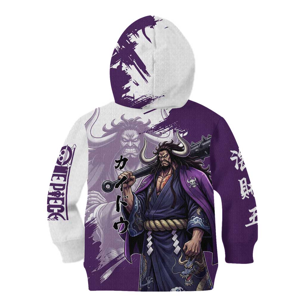 Kaido Anime Kid Hoodie One Piece Oni Warlord Graphic
