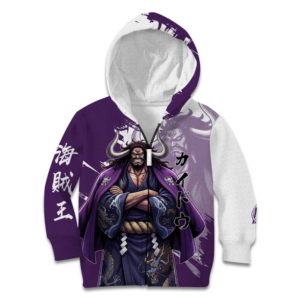 Kaido Anime Kid Hoodie One Piece Oni Warlord Graphic