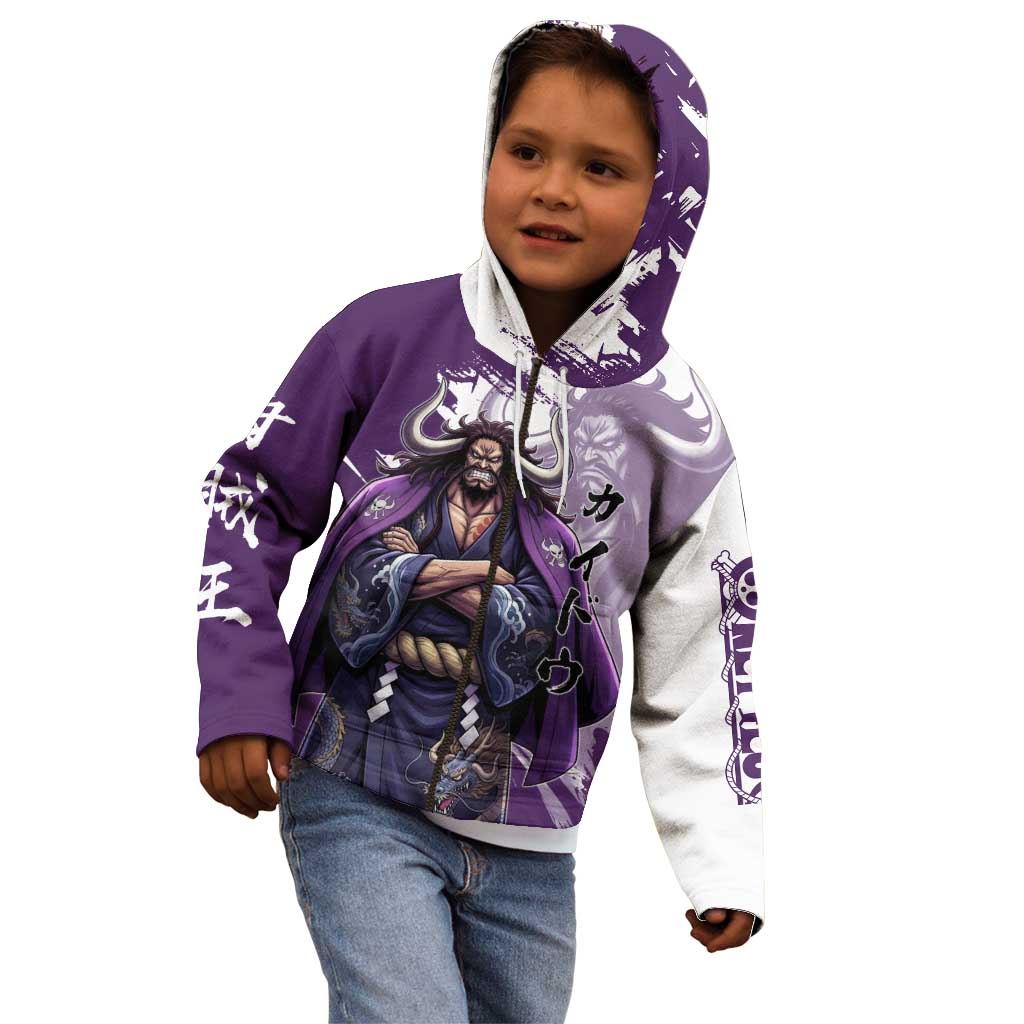 Kaido Anime Kid Hoodie One Piece Oni Warlord Graphic