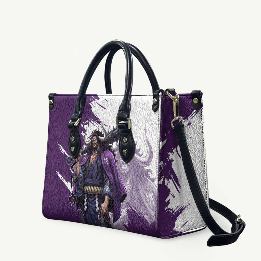 Kaido Anime Leather Bag One Piece Oni Warlord Graphic