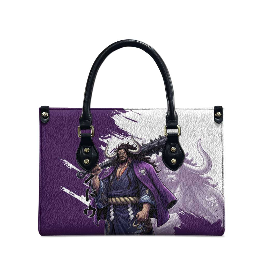 Kaido Anime Leather Bag One Piece Oni Warlord Graphic