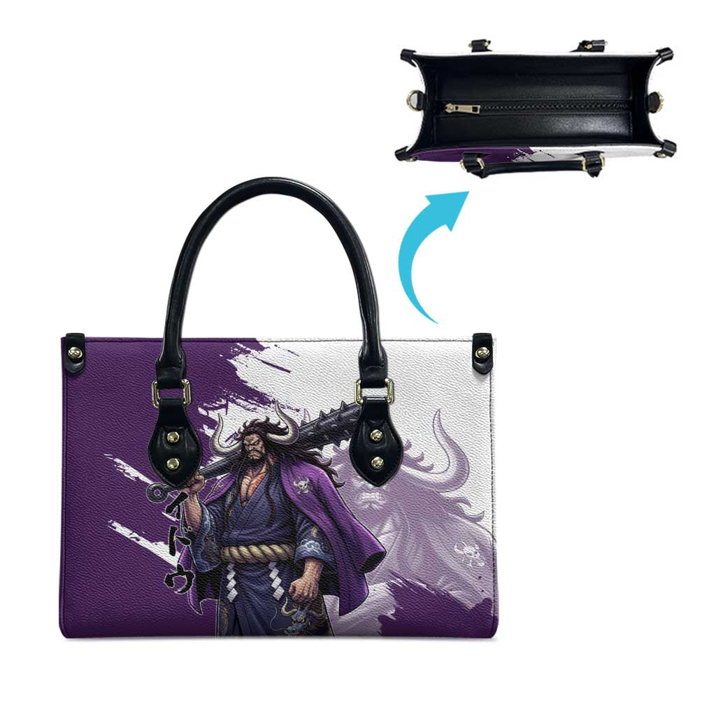 Kaido Anime Leather Bag One Piece Oni Warlord Graphic
