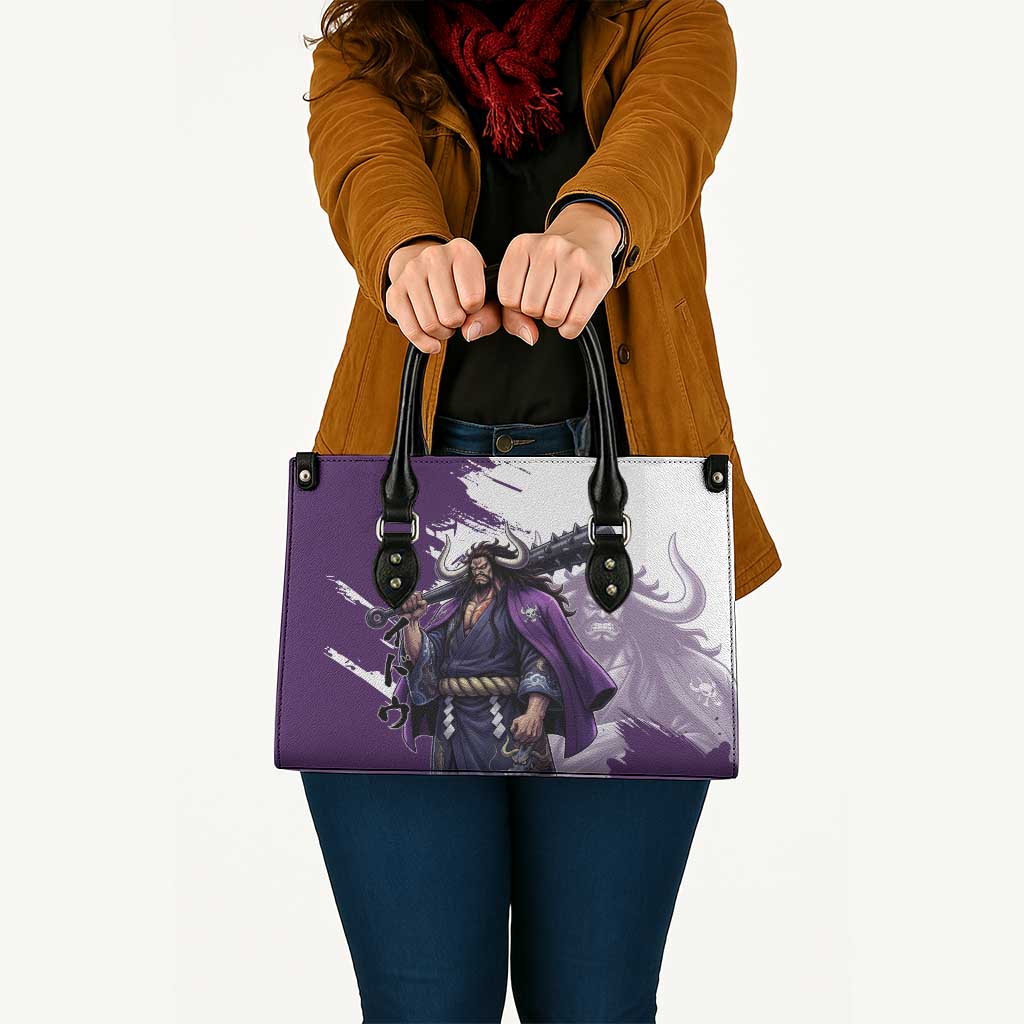 Kaido Anime Leather Bag One Piece Oni Warlord Graphic