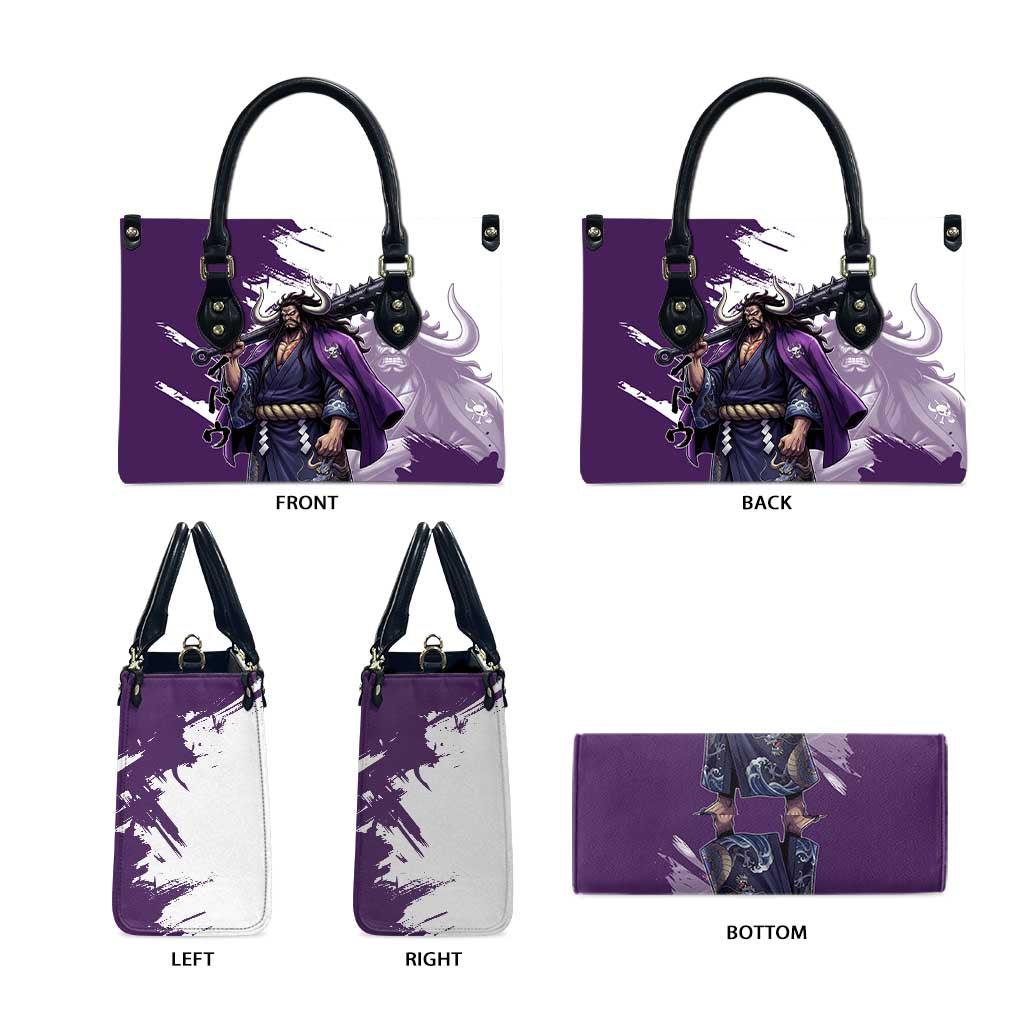 Kaido Anime Leather Bag One Piece Oni Warlord Graphic