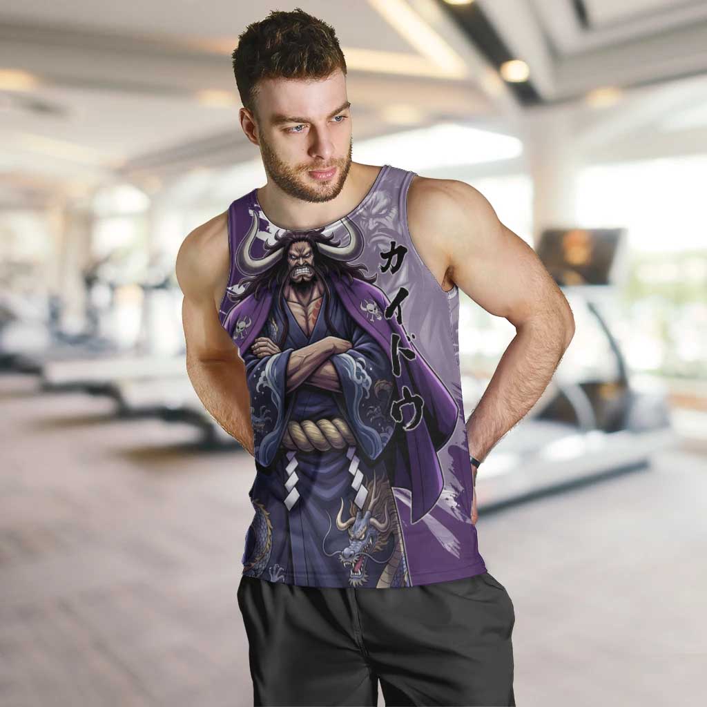 Kaido Anime Men Tank Top One Piece Oni Warlord Graphic