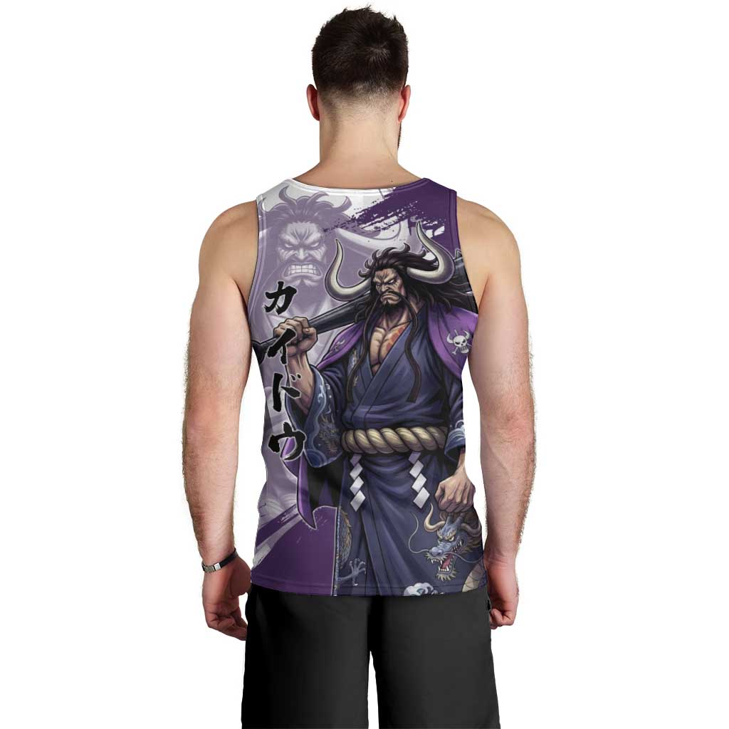 Kaido Anime Men Tank Top One Piece Oni Warlord Graphic