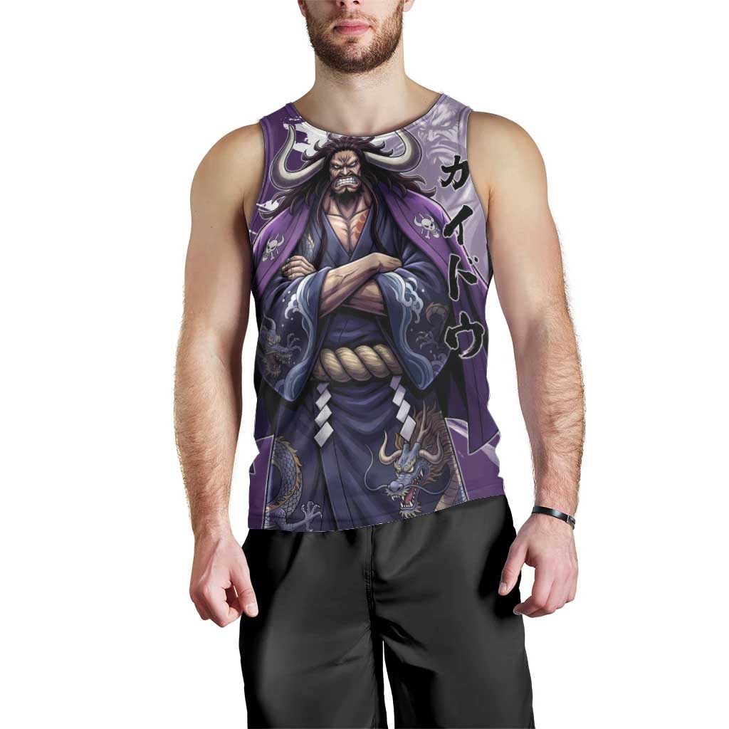 Kaido Anime Men Tank Top One Piece Oni Warlord Graphic