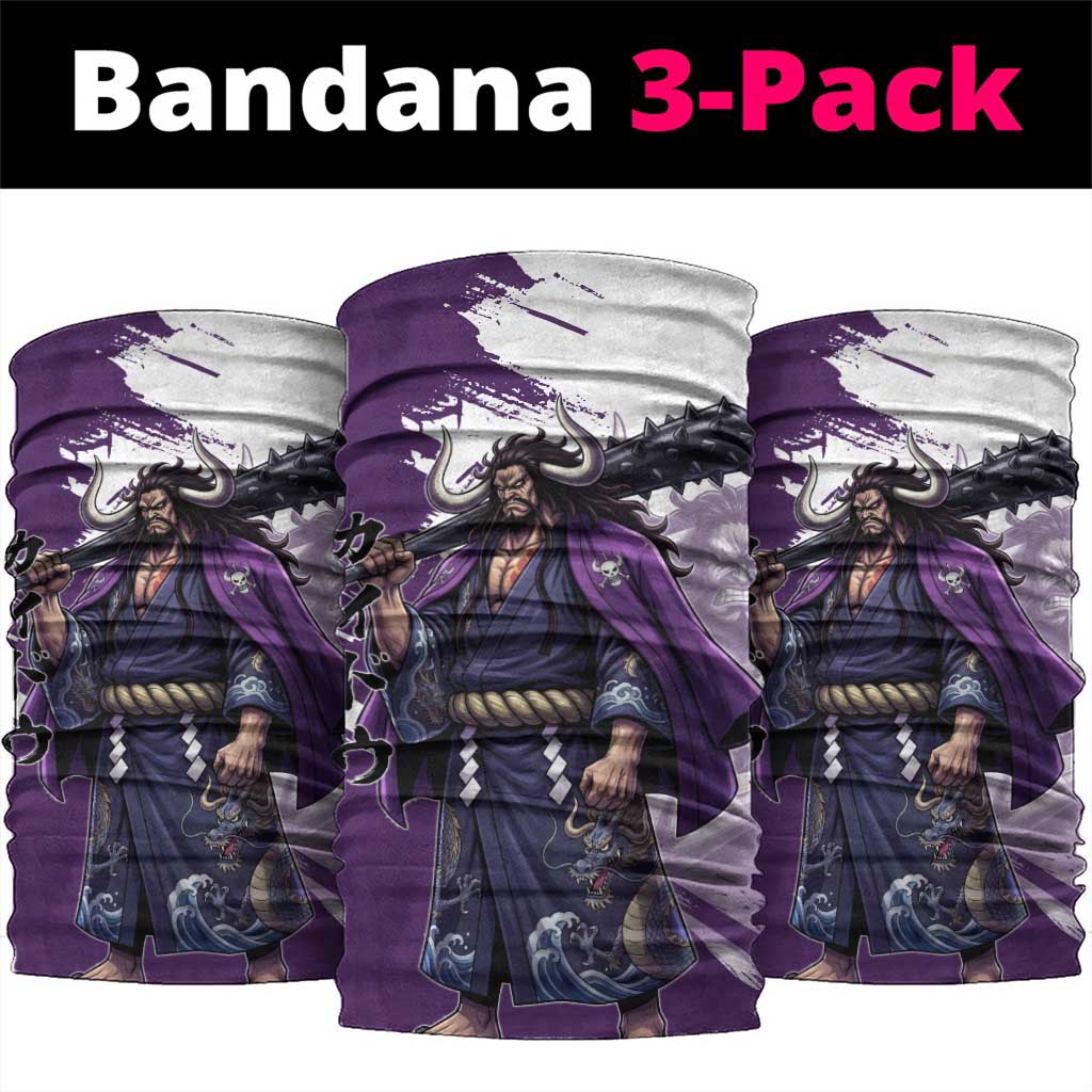 Kaido Anime Neck Gaiter One Piece Oni Warlord Graphic
