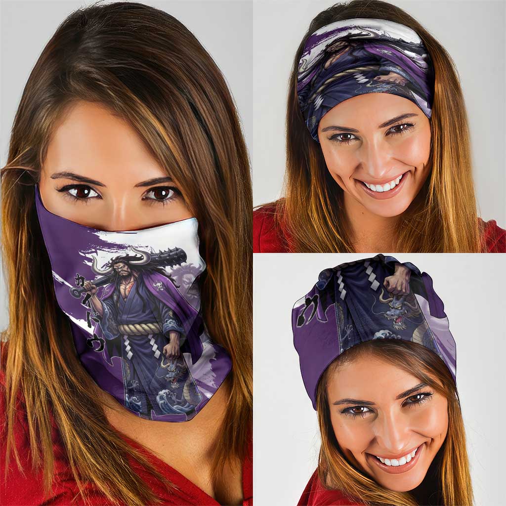 Kaido Anime Neck Gaiter One Piece Oni Warlord Graphic