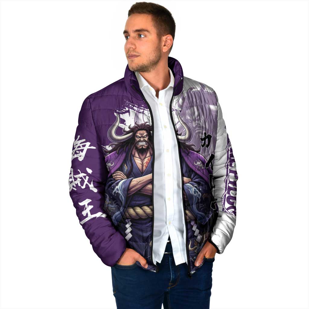 Kaido Anime Padded Jacket One Piece Oni Warlord Graphic