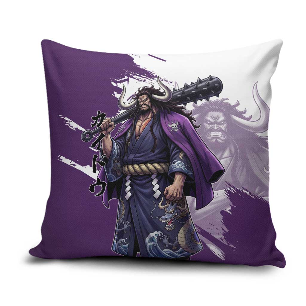 Kaido Anime Pillow Cover One Piece Oni Warlord Graphic